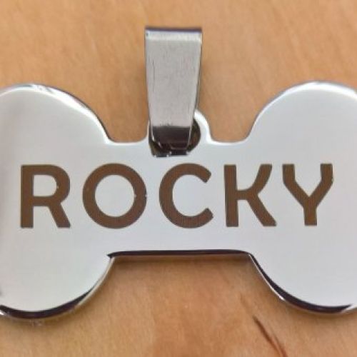 Serie 2F: Chapas de propiedad en acero inoxidable grabación personalizada